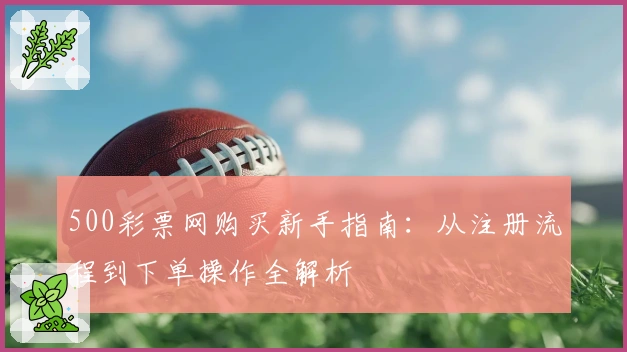 500彩票网购买新手指南：从注册流程到下单操作全解析